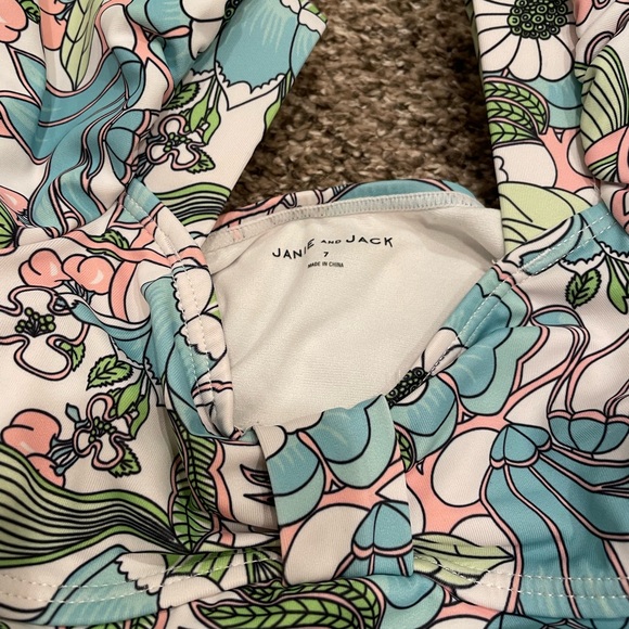 Bundle of Kid’s Art Class Cover-Up and Janie and Jack Swimsuit - Picture 8 of 9